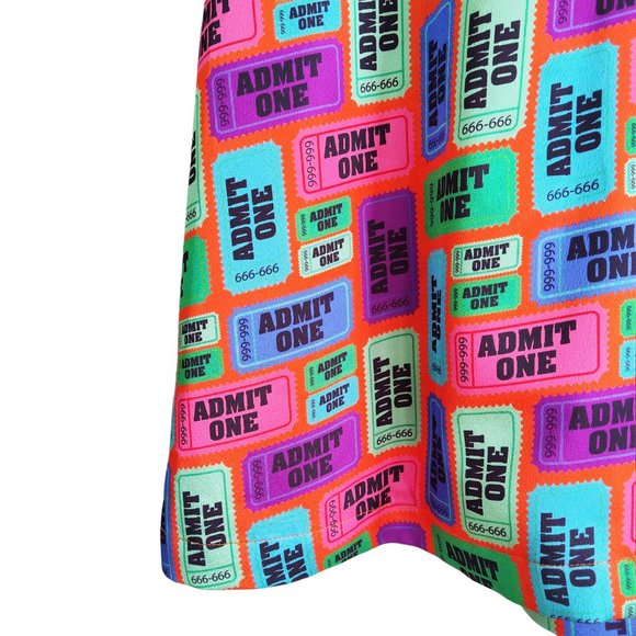 HAYLEY ELSAESSER Carnival Ride Admit One Fit n Flare A Line Dress Sz L NWT $240 - Picture 6 of 7